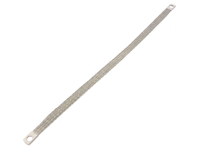 Vlechtwerk; tape; 16mm2; Ø1: 8,5mm; Ø2: 8,5mm; L: 0,4m; -20÷125°C Vlechtwerk; tape; 16mm2; Ø1: 8,5mm; Ø2: 8,5mm; L: 0,4m; -20÷125°C